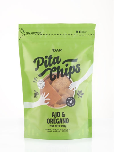 Pita chips de Ajo & Orégano